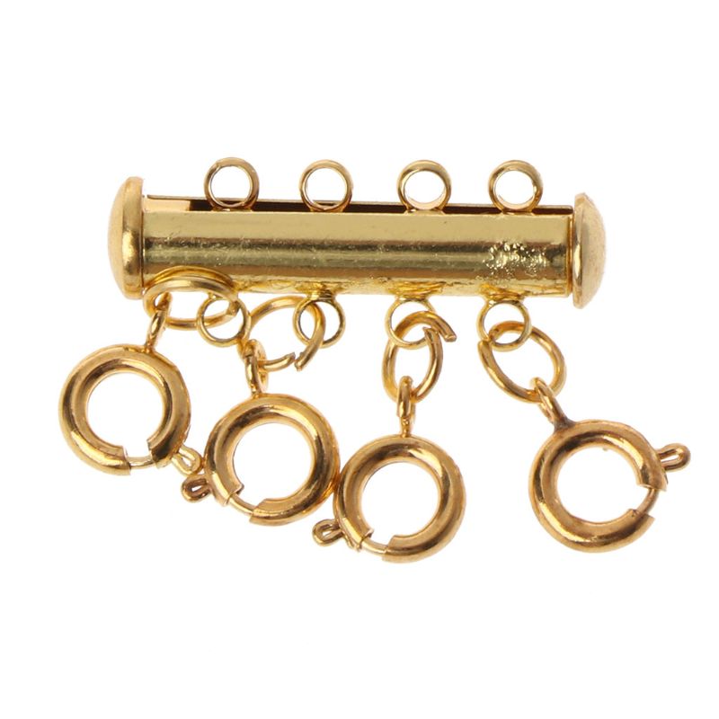 Multi-strand buckle lobster clasp necklace magnetic tube lock jewelry joint suitable for Christmas: 3