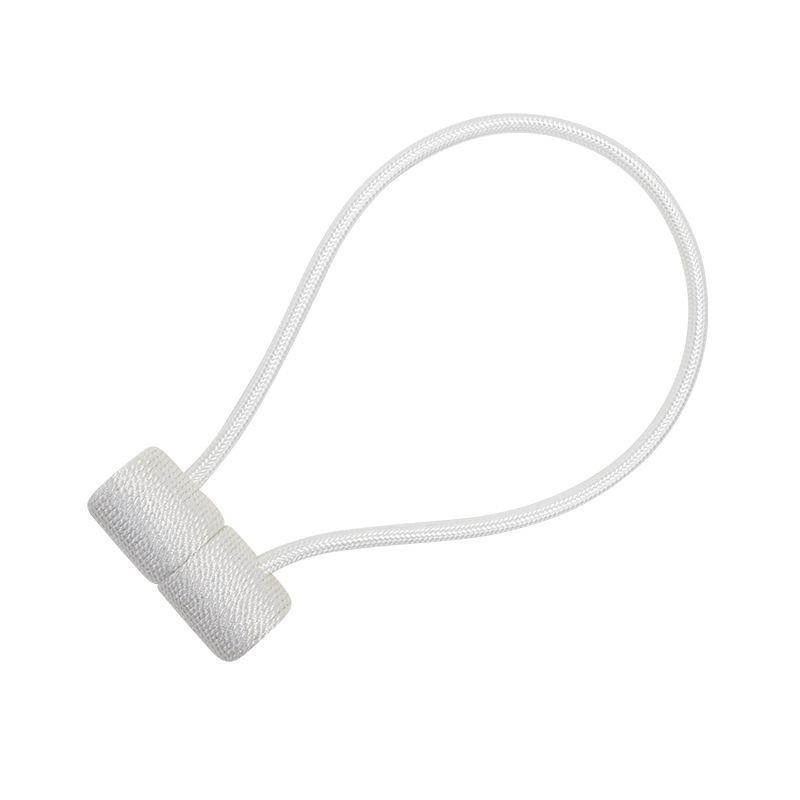1Pc Curtain Tieback Headset Style Magnetic Curtain Holder Holdbacks Buckle Clips Curtain Rod Home Decoration room accessories: white