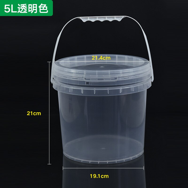 Fortykket plastik suppe spand isterning hummer mad opbevaring forseglede dåser vand spand kande 1/2/3/5/8/10l 1pc: 5l c