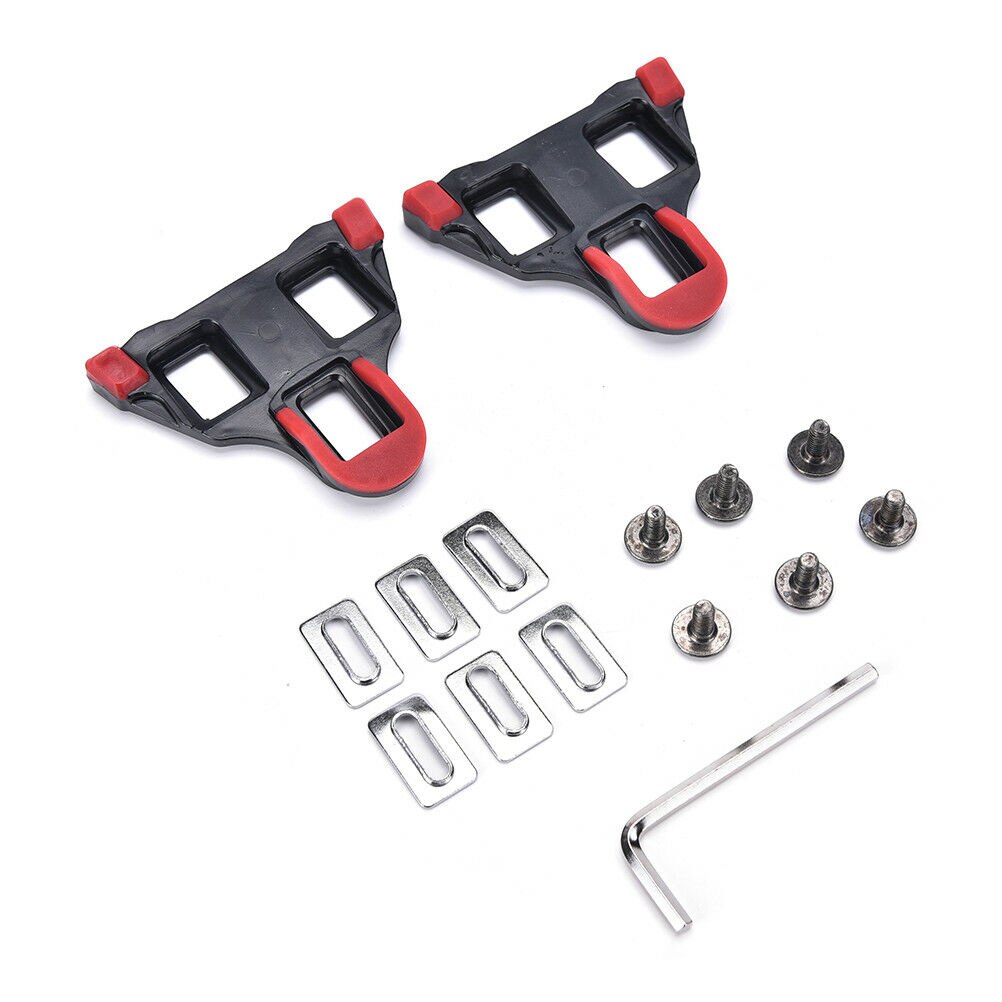 2 Stuks Road Fiets Zelfsluitende Pedaal Cleat Fietsen Pedaal Outdoor Bike Fiets Klem Voor Shimano Road Geel Rood kleuren: Rood