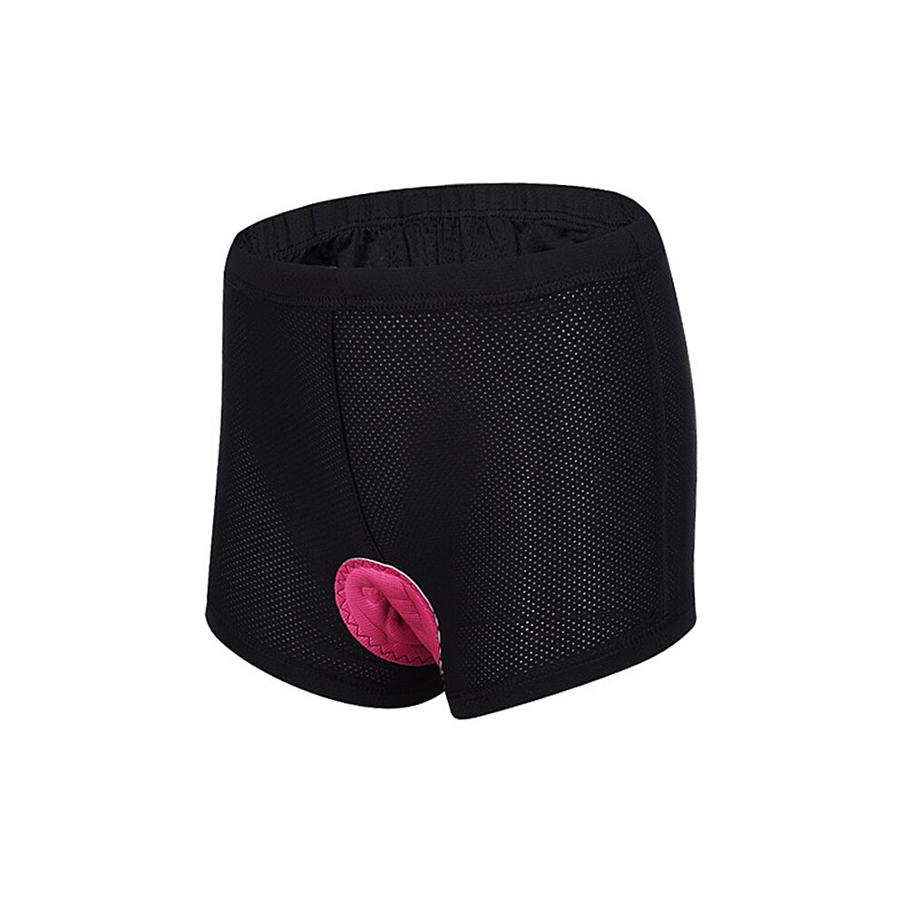 Women Cycling Shorts Cycling Underwear Pro 5D Gel Pad Shockproof Cycling Underpant Bicycle Shorts Bike Underwear: Black / S