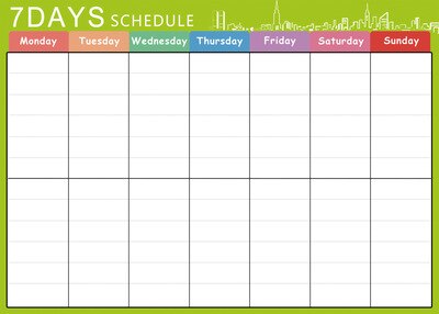 Magnetic Whiteboard Dry Erase Board Magnets Fridge Refrigerator To-Do List Monthly Daily Planner Organizer for Kitchen