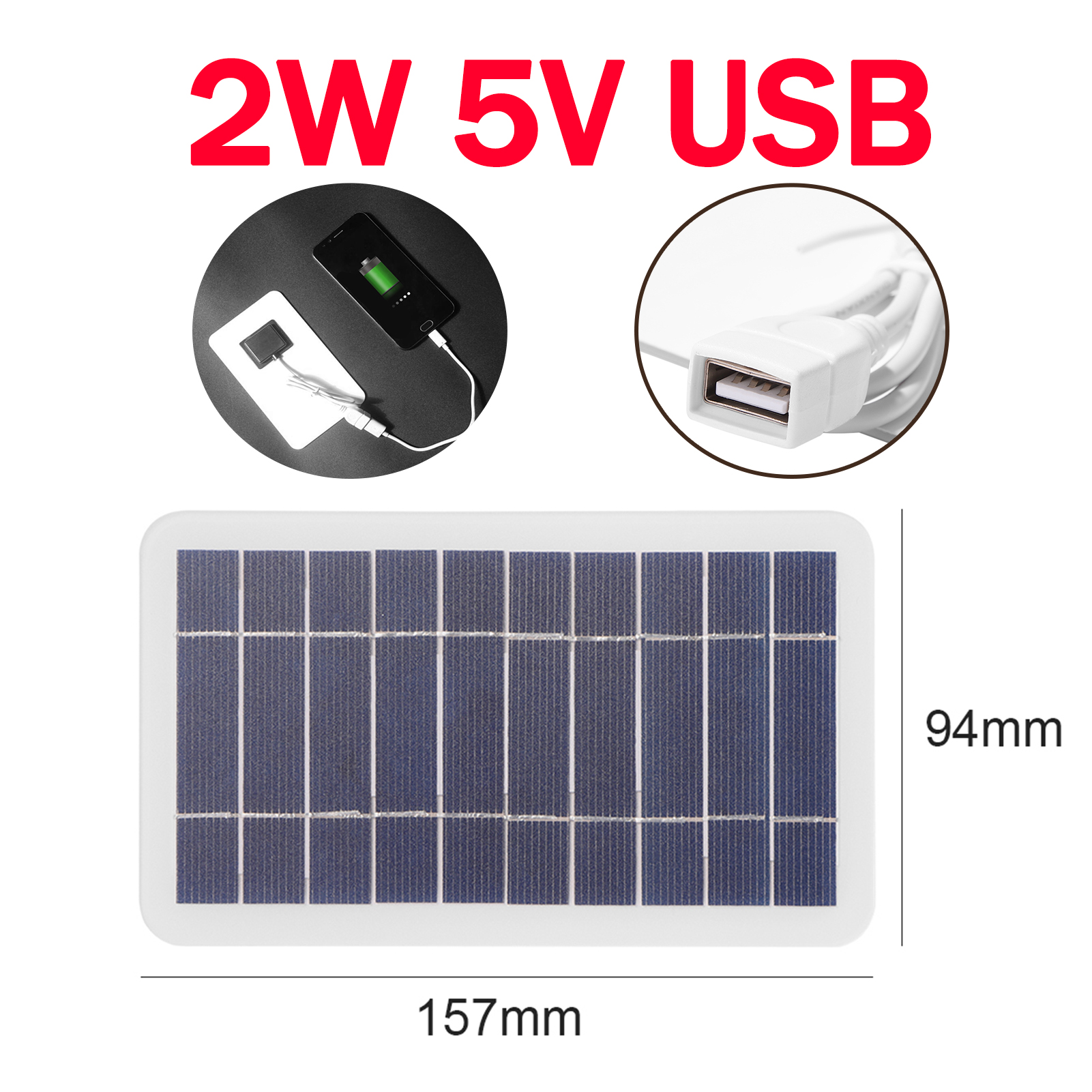 3W 5V Solar Panel Outdoor Solar Cells Charger for Security Camera IP CCTV Waterproof Sun power Charging Panel Security Camera: Snow Camouflage
