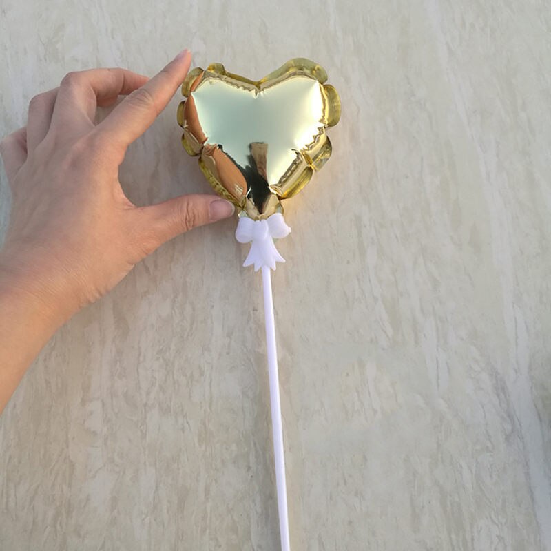 Mini ballon gonflable automatique 4 pouces 10Cm | Étoile à cinq points pour décoration de gâteau de fête, ballon de décoration de gâteau: 5