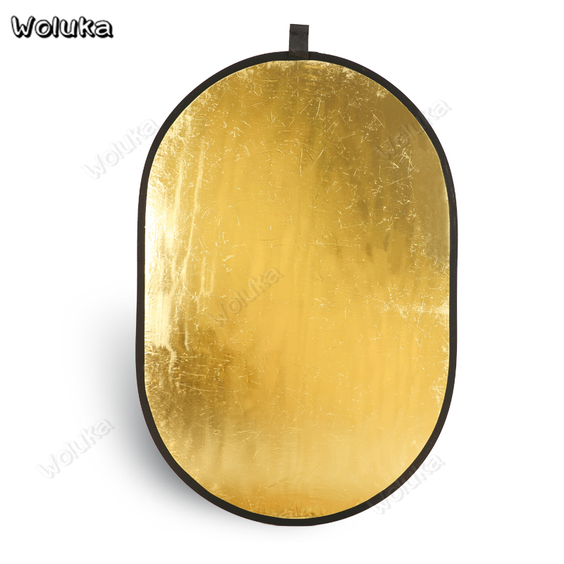 80*120cm 2-in-1 Oval Reflector board Gold Silver reflector photography accessories portable photo studio panel with bag CD50 T10