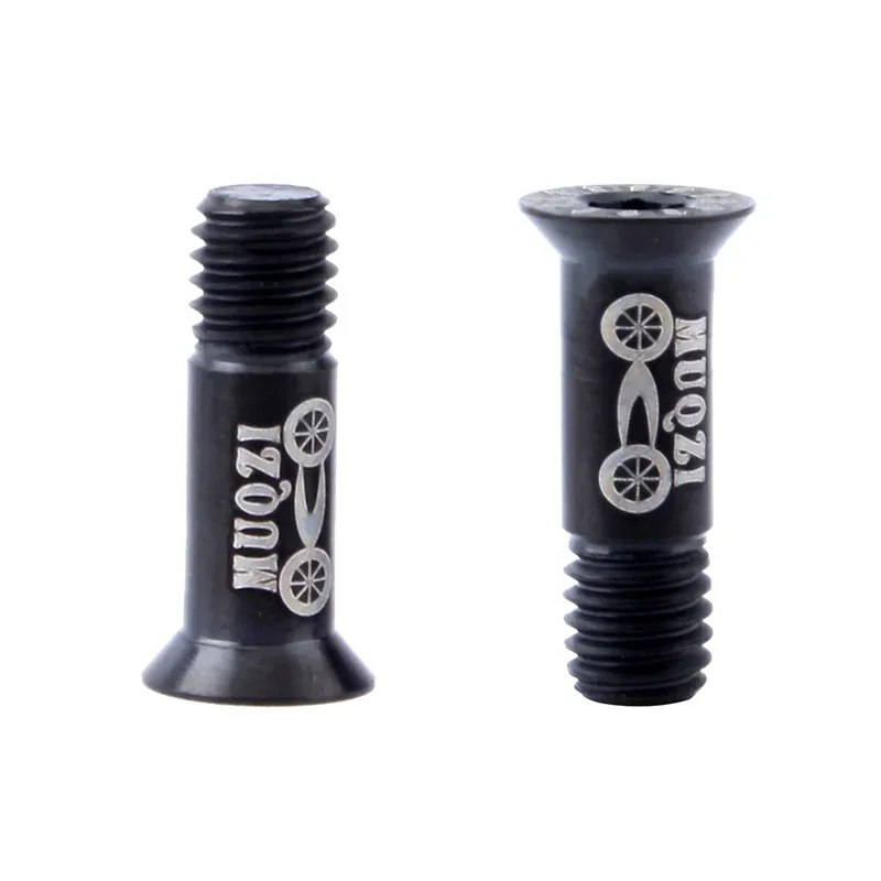 2PCS Bike M5 Titanium Screws Rear Derailleur Jockey Wheel Screws Pulley Guide Wheel Fixed Bolts MTB Road Accessories Parts: black