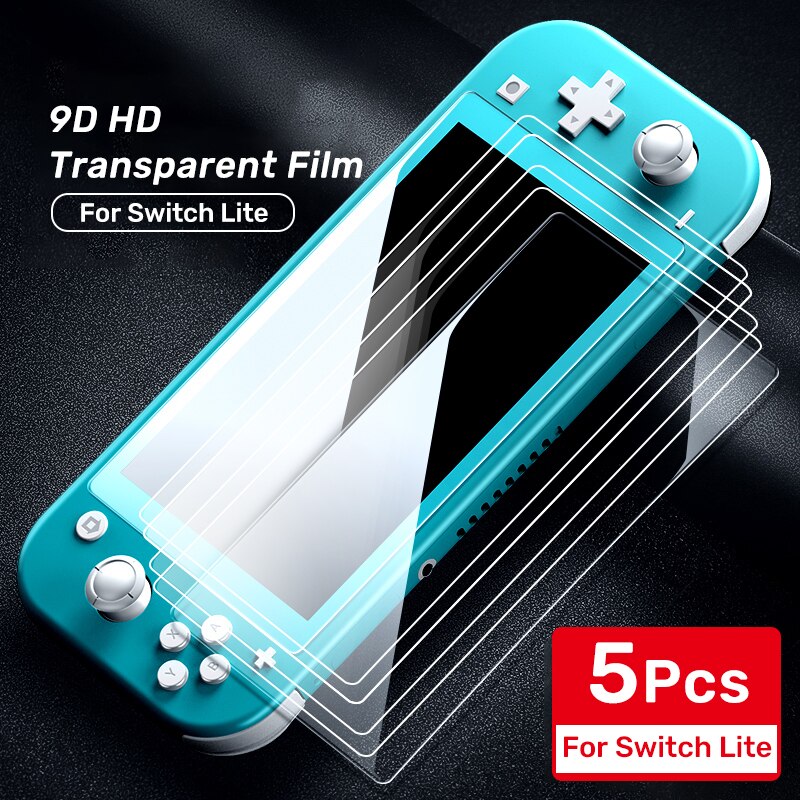 11Pack Schutz Glas für Nintend Schalter Gehärtetem Glas Bildschirm Schutz für Nintendo Schalter Lite NS HD Glas Bildschirm Film: 5Pack HD Lite