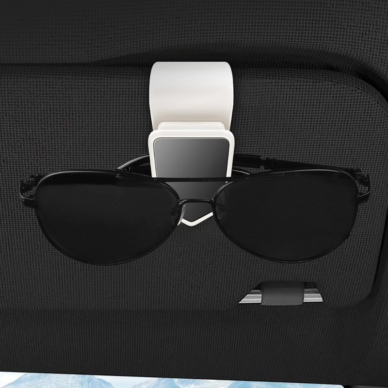 Soporte Universal para gafas de sol de coche, Clip para colgar, almacenamiento Interior, tarjeteros, parasol automático, accesorios de decoración para gafas