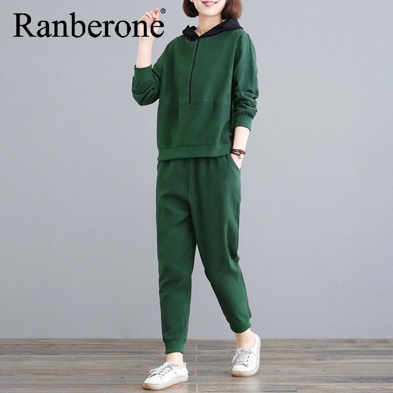 Herfst Winter Trainingspak Twee Delige Set Vrouwen Hooded Sweater En Broek 2 Stuks Outfits Vrouwelijke Casual Vrouw Jogger Sport pak