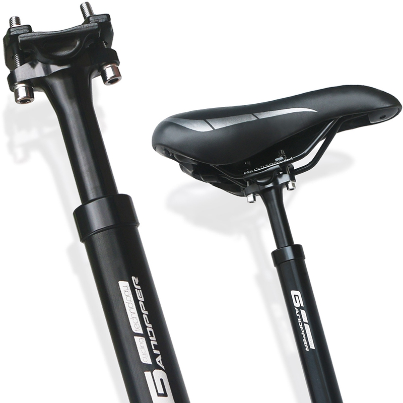GANOPPER Bike Suspension Telescopic Seatpost 400Mm Bicycle Shock Absorber Adjustable Seat Post Bike Saddle Rod