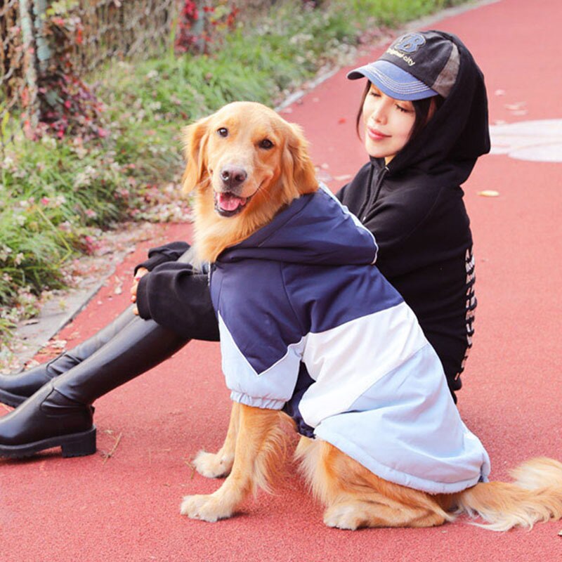 De lana grande perro nieve chaqueta de abrigo de invierno de perro impermeable con capucha chaleco cachorro mascota Sprt ropa Golden Retriever Labrador Bulldog