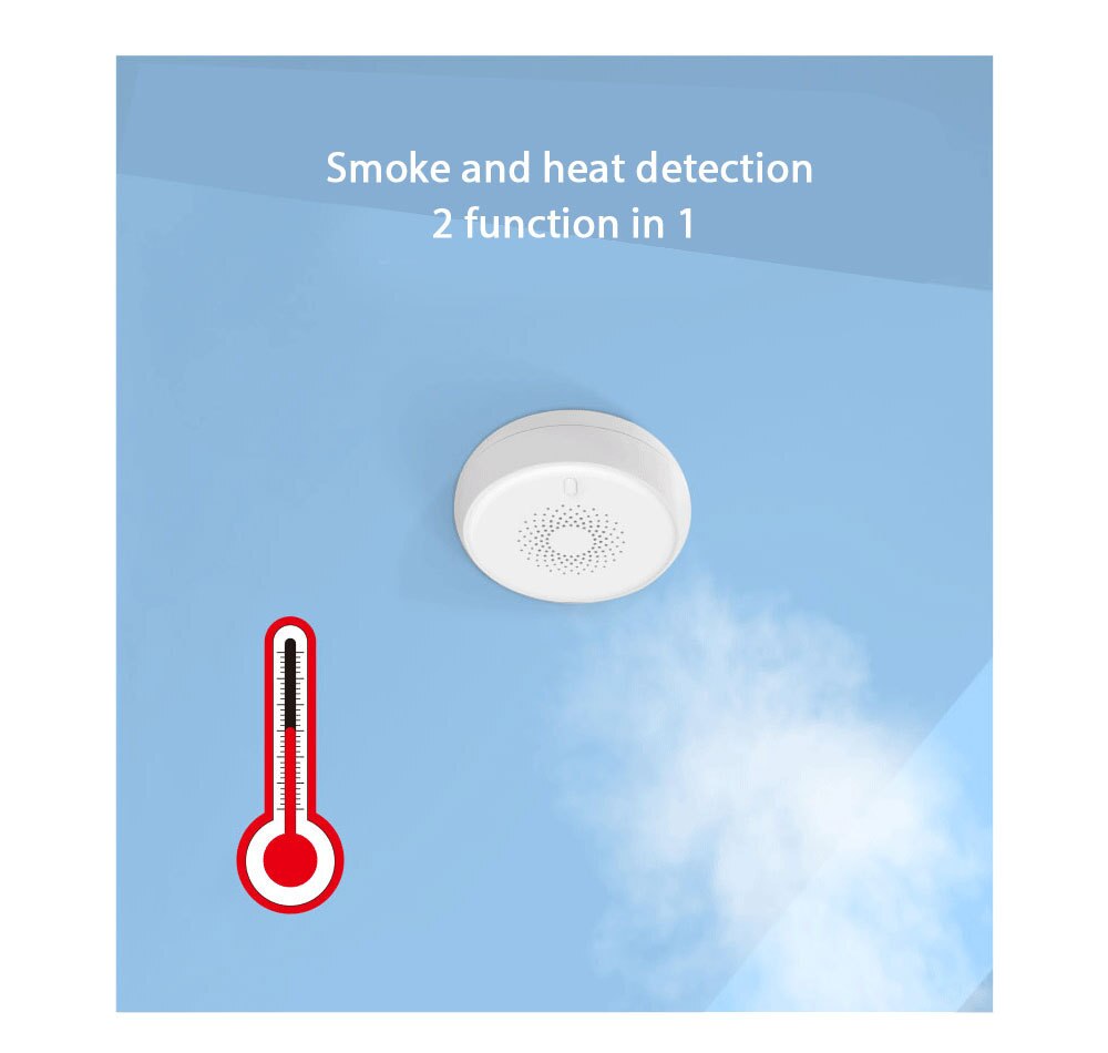 Zigbee Smart Wireless Smoke Detector/Smart Smoke Alarm/Smoke Sensor