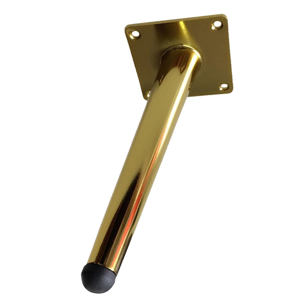 Pieds de meuble en fer incliné, accessoires pour meubles de cuisine, canapé, Table, lit, salon, chromés, DIY: Golden 30cm