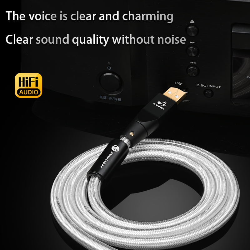 Ataudio hifi usb-kabel dac ab cb cc digital ab lyd a til b high-end type a til type b hifi usb otg type c-kabel
