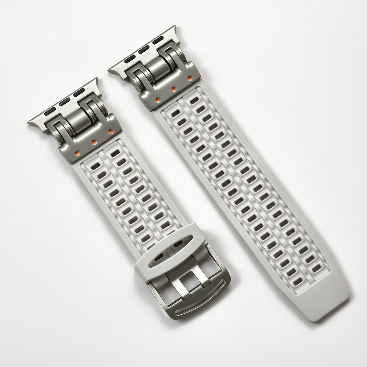 Sports silikone rem til apple watch ultra 2 49mm 45mm 44mm 42mm blød gummirem til iwatch serie 9 8 7 6 5 4 se herrearmbånd: Lyserød