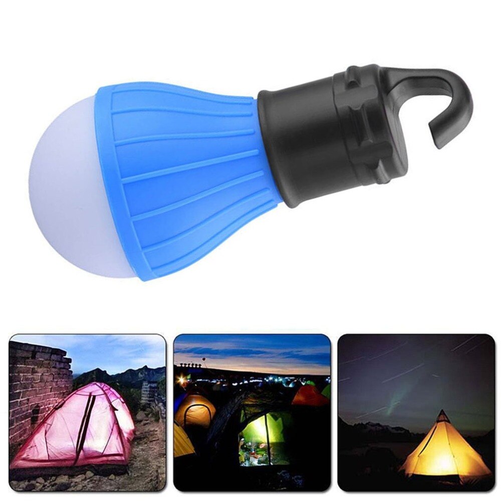 3 LED Ultra Heldere Outdoor Handvat Camping Lantaarn Met Haak Vissen Wandelen Opknoping Verlichting Tent Licht Bulb Lamp