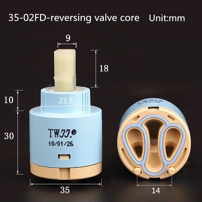 Tap Mixer High Spool Valve 25 MM/35 MM/40 MM Taps Accessories Ceramic Cartridge Faucet Cartridge Mixer Kitchen Bath Basin Shower: Light Grey