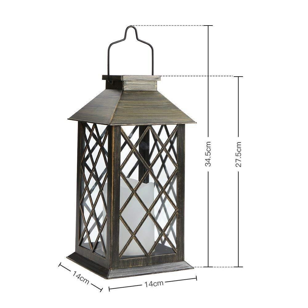 Outdoor IP55 Waterproof LED Candle Solar Lantern Garden Yard Decorative Lamp