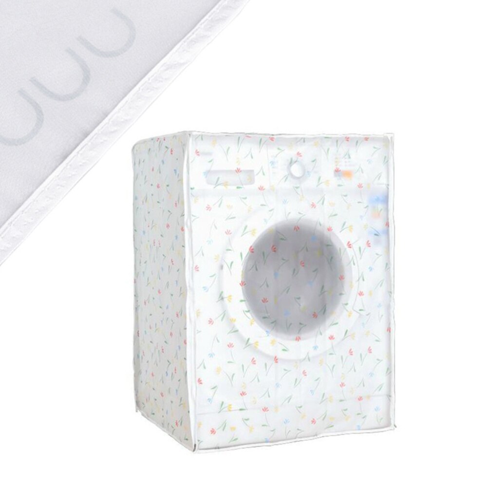 Automatic Washing Machine Cover Premium PEVA Washing Machine Case Waterproof Anti-dust Washing Machine Protector for Home (60x55