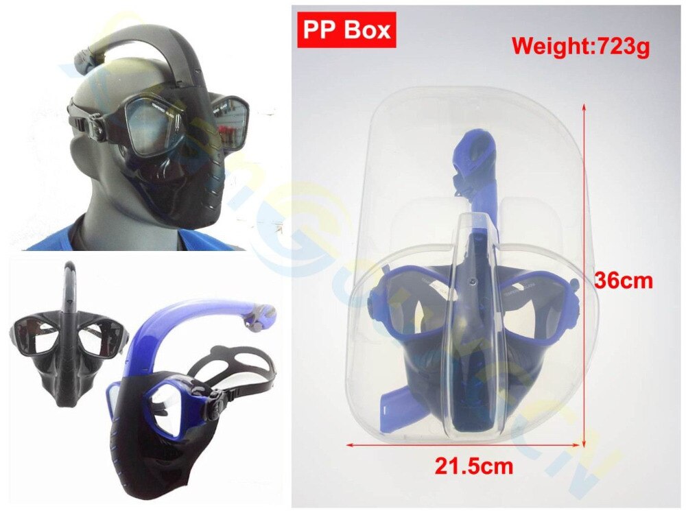 alien adult scuba Diving equipment set silicone full dry Snorkel +diving mask +PP box swimming Goggles glasses Breathing Tube