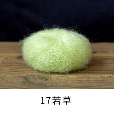 Top 5balls * 20g laine mérinos douce naturelle chinlon Mohair fil unique bébé bio Crochet fil X4028: 17