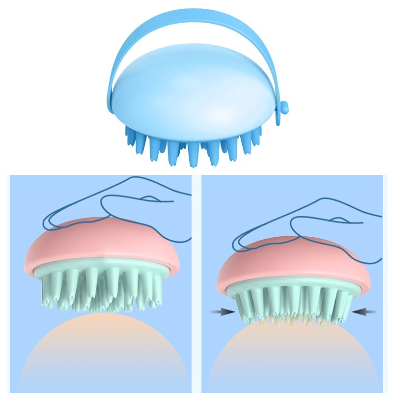 Xiaomi silicone testa corpo cuoio capelluto massaggio spazzola silicone shampoo spazzola capelli lavaggio pettine doccia spazzola bagno terme massaggio spazzola