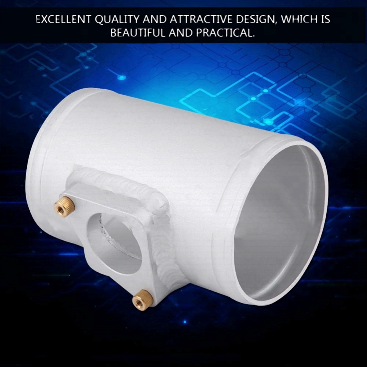 Medidor de flujo de aire de tubo de admisión de coche, Sensor de admisión modificado de motor de Base para Toyota, Honda, Subaru, Mazda, 83mm