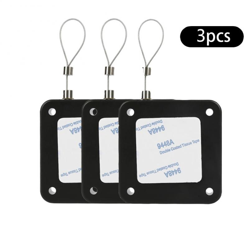 3/5Pcs Punch-Gratis Automatische Deurdranger Zelf Pull Lijn 800G Pull Draad Touw Lengte 1.2M Rustig Veilig Snijden Ruimtebesparend: 3pcs Black