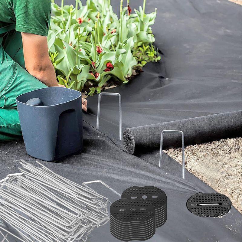 20/40 Uds estacas de jardín de acero inoxidable Metal plata clavos doblados herramientas de fijación de jardinería estacas de película enrejado clavos