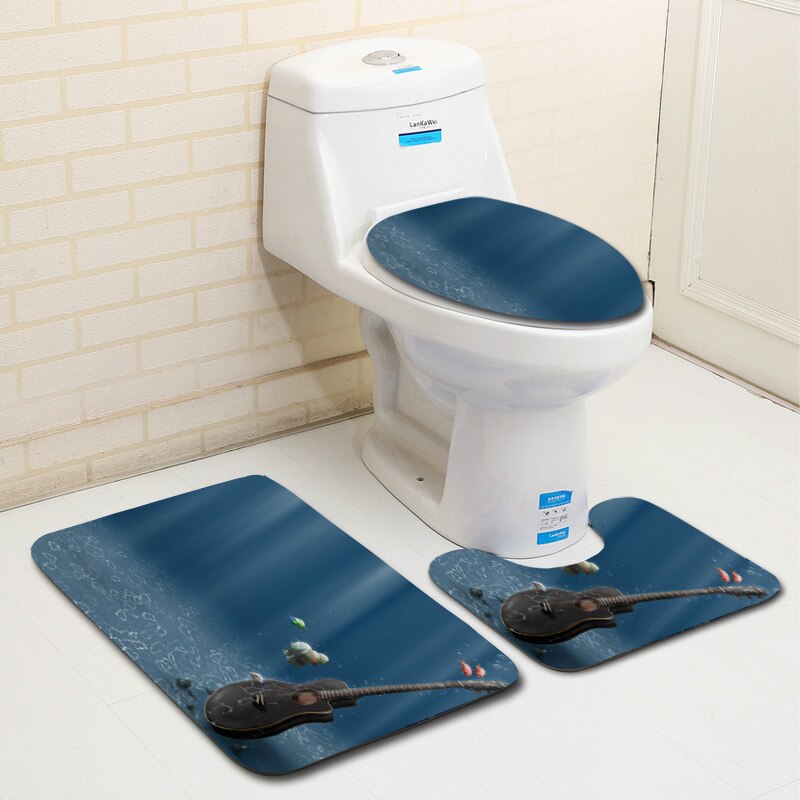 Badmat badmat toilet driedelige set