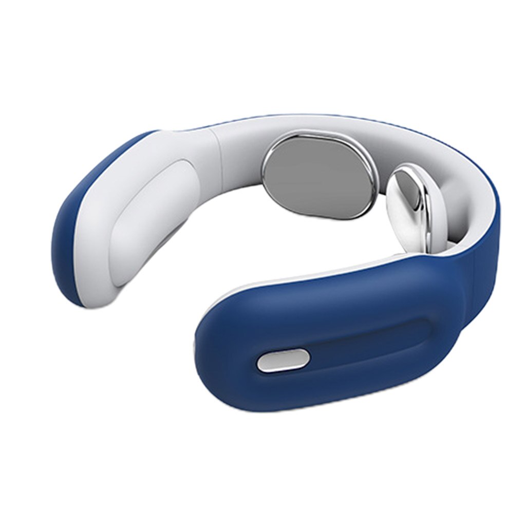 Elettrico portatile di Impulso massaggiatore del Collo di Terapia A Raggi Infrarossi 15 Velocità Della Macchina Senza Fili 3D Da Viaggio di Massaggio del Collo Ufficio Casa di sport: blu