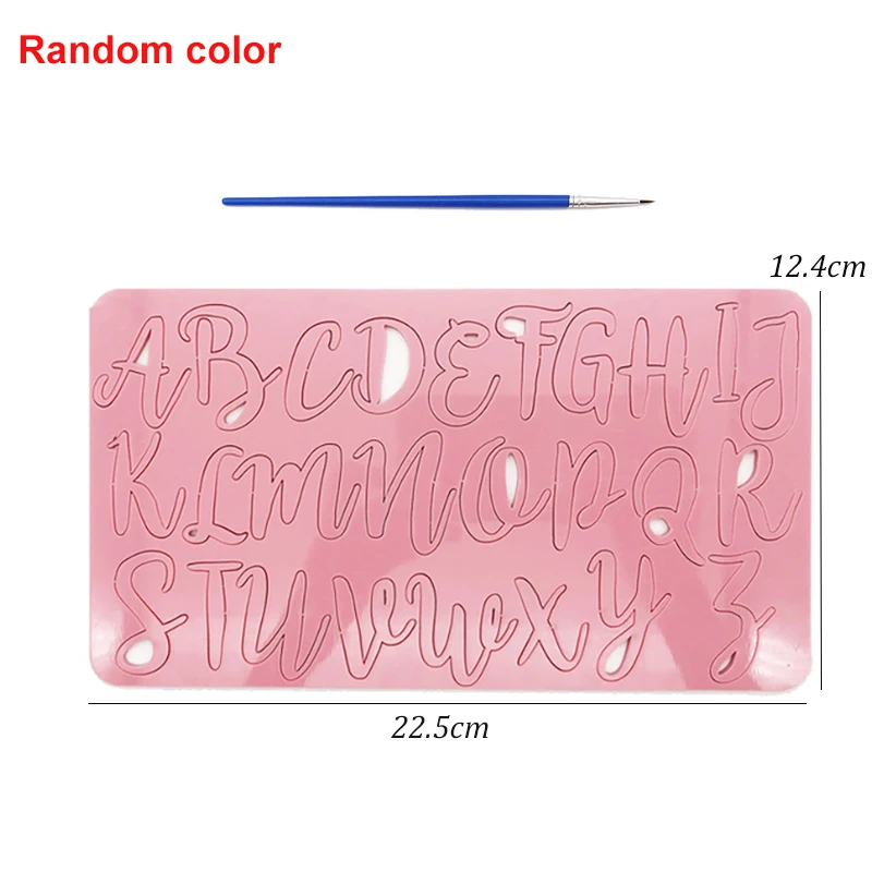 Kageværktøjer store bogstaver alfabet tal præget bogstav udstikker form dreng pige cookie udstikker stempel fondant køkkenværktøj