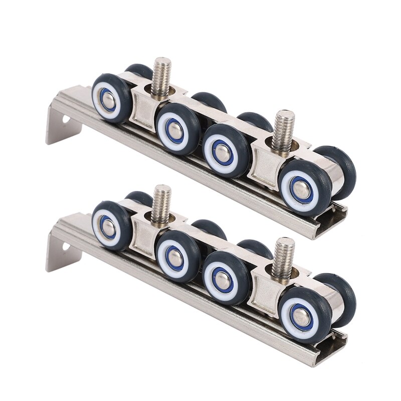 Hardware Slide Doors Pulley, Hanging Rail Wheel,Sliding Door Closet Hardware Kit Door Wheels Roller Hangers Roller