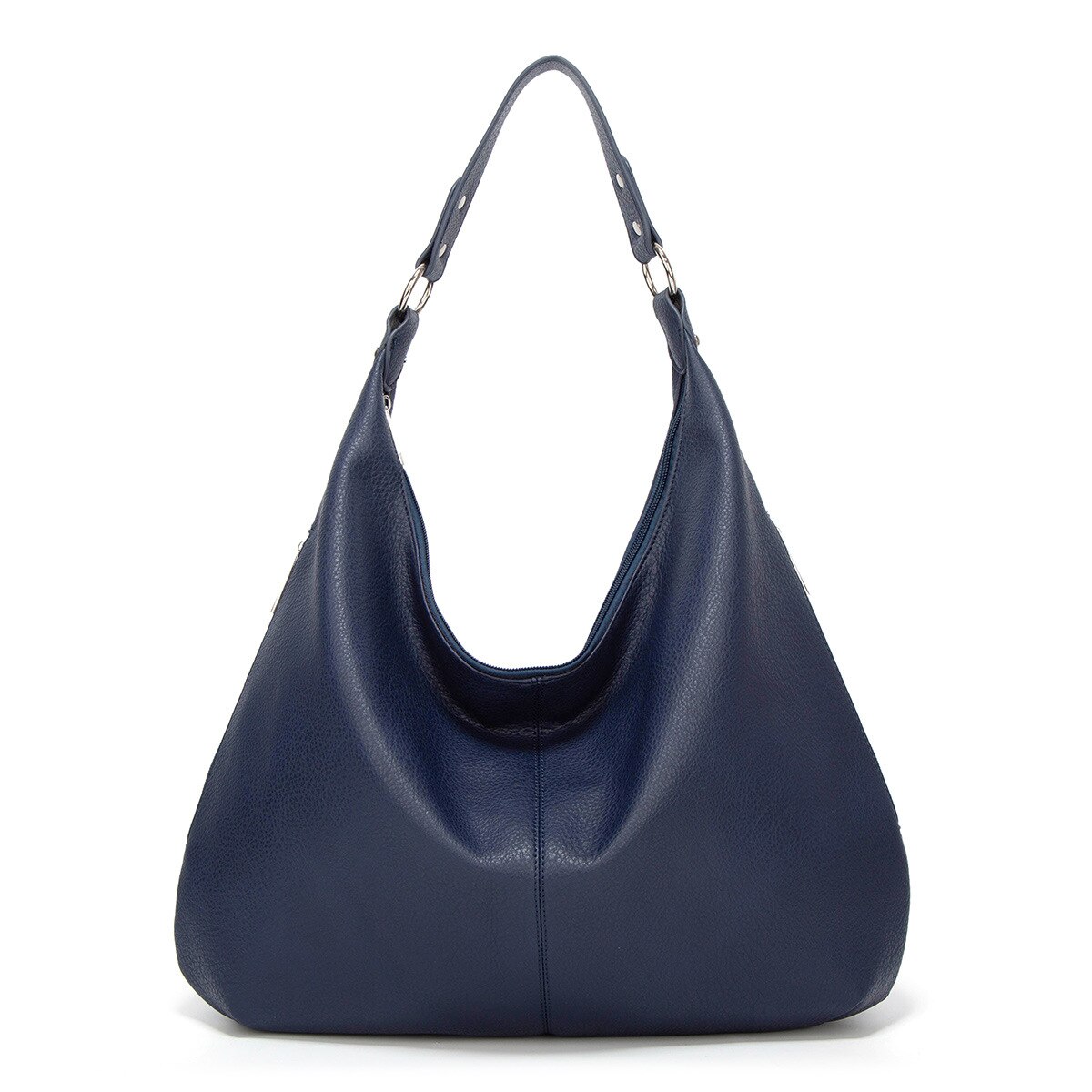 Vrouwen Handtas Ontwerpers Luxe Ladyhand Zakken Vrouwen Pu Lederen Schoudertassen Vrouwelijke Top-Handvat Tassen Hobos Grote Tote Bag: Deep Blue