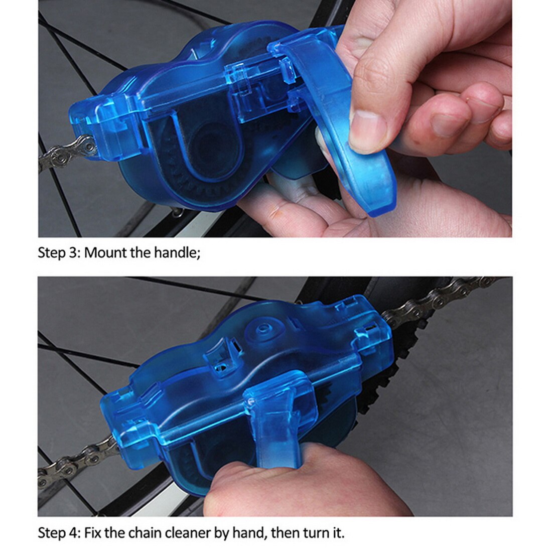 Draagbare Fiets Chain Cleaner Bike Clean Machine Borstels Scrubber Wash Tool Mountain Fietsen Cleaning Kit Outdoor Accessoires