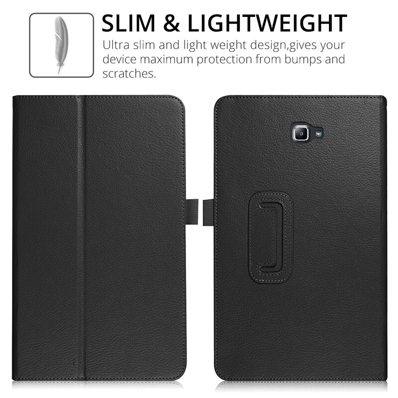 Ultra Slim etui z klapką stojak na PU skórzane etui do Samsung Galaxy Tab A 10.1 2016 przypadku T580 T585 SM-T580 SM-T585 Tablet Funda coque