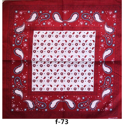 100% Katoen Koreaanse Mode Zwart Paisley Gedrukt Halsdoek Hip Hop Hoofddeksels/Haar Bandana Foulard Vierkante Sjaal Voor Vrouwen/mannen: f-73
