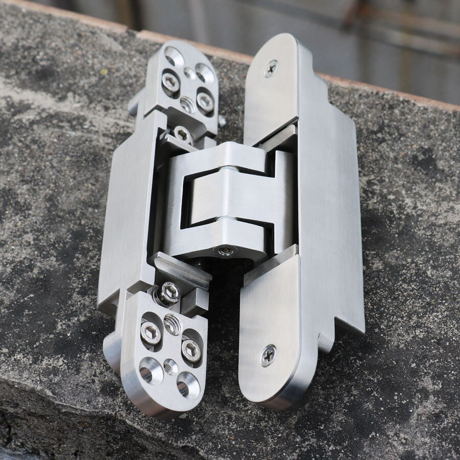 INOX 304 fire grade conceal 3d door hinge adjustment stainless steel door hinges 180