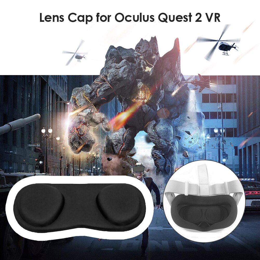 Staubdichte linsenschutzkappe für oculus quest 2 vr headset, waschbare linsenschutzkappe