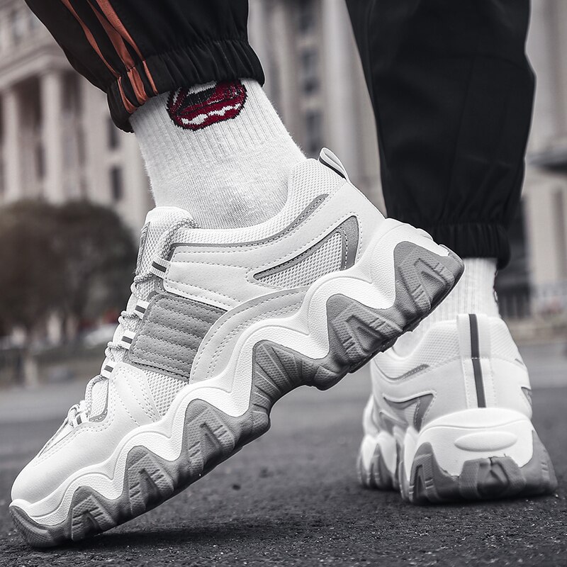 Seedstar herenschoenen lenteschoenen platform sneakers voor heren dikke casual dad schoenen dames dikke zool jongens jelly schoenen