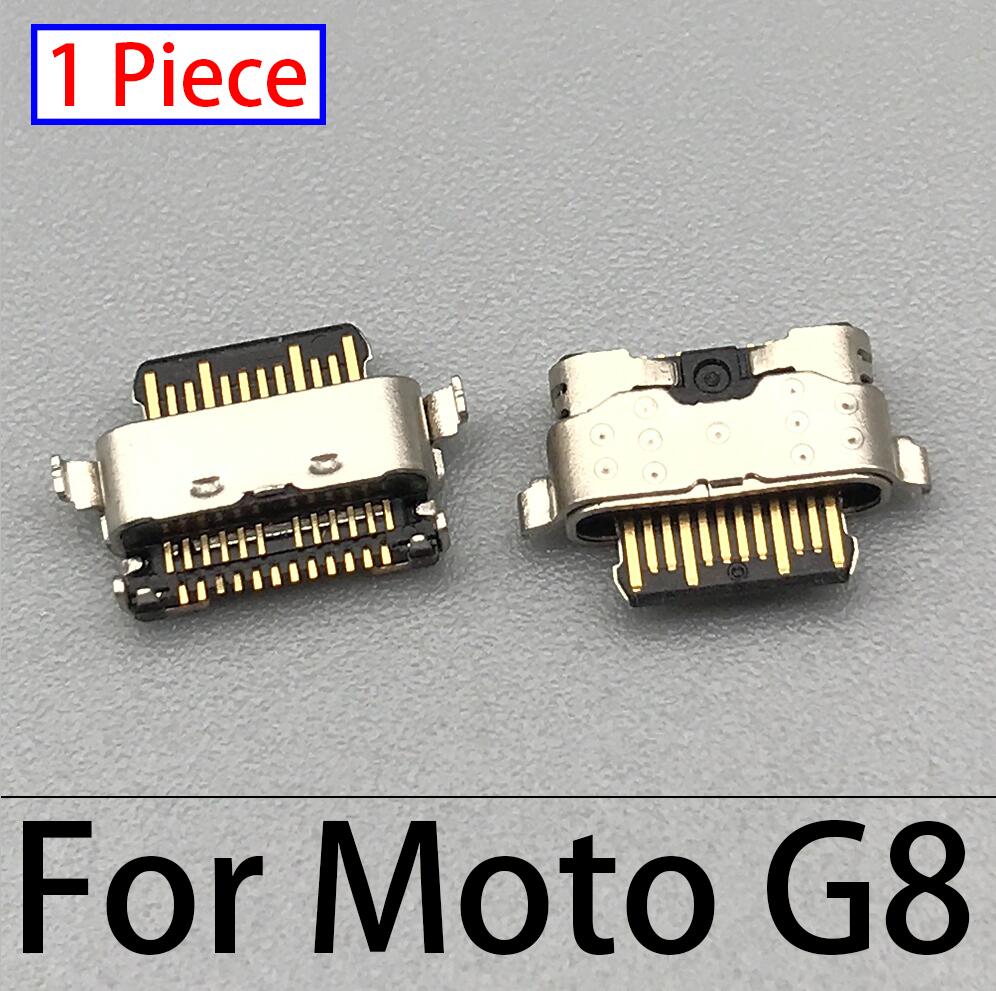 Conector de cargador USB tipo C, Conector de puerto de carga de datos para Motorola Moto G3 G4 G5 G5S G5S G6 G7 Plus G8 Power Play: Moto G8