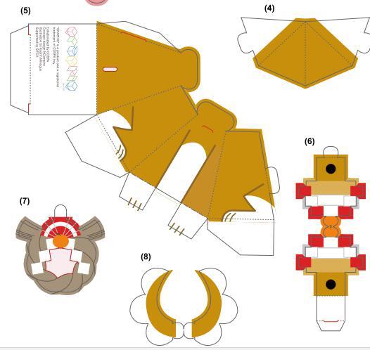 Shiba Inu 3D papier modèle bricolage à la main parent-enfant bricolage à la main origami activité de devoirs