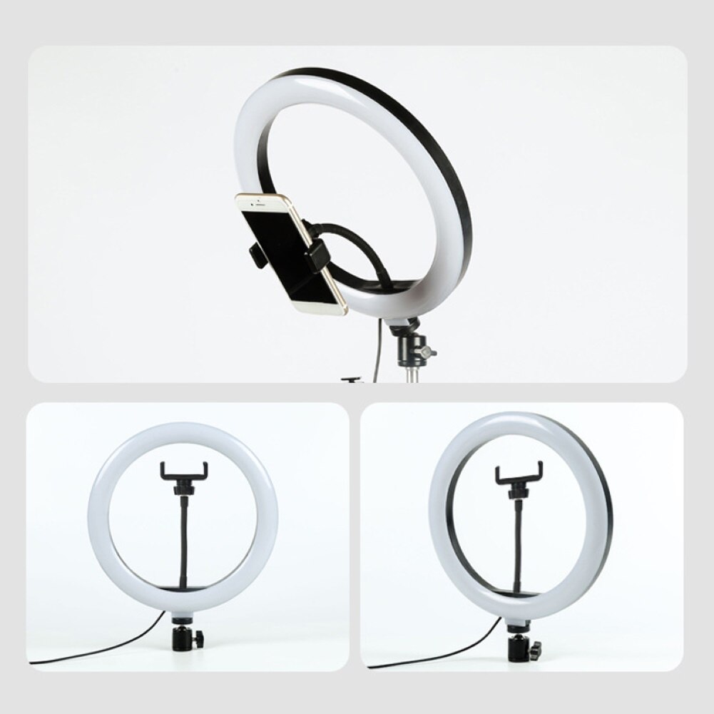 10Inch 26Cm Lightdow Grote/Kleine Dimbare Led Studio Camera Ring Licht Telefoon Video Light Lamp Met Statieven ring Tafel Licht Invullen