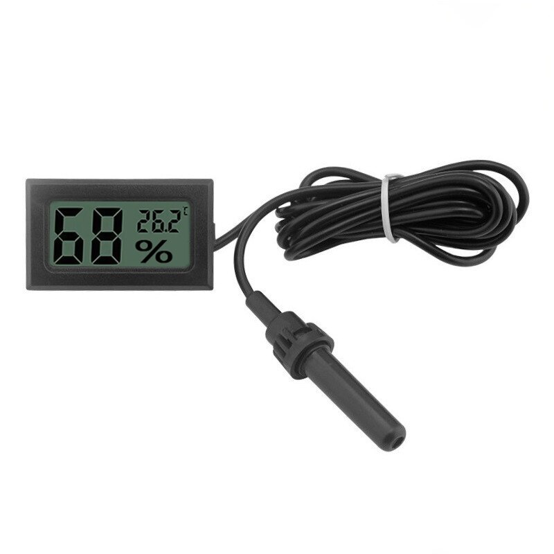 Embedded Digital Hygrometer Humidity Gauge Monitor Digital Thermometer Humidity Electronic Instruments Hygrometer Temperature 2: FY-12 1.5m black