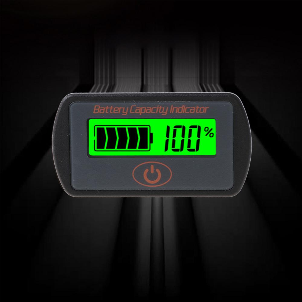 12v 24v lcd batterikapacitet voltmeter tester indikator bil bly-syre lithium 6 xdb