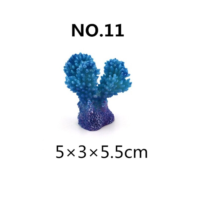Resin Coral Decoration Colorful Fish Aquarium Decoration Artificial Coral For Fish Tank Resin Reef Rock Lanscaping Ornaments: 11
