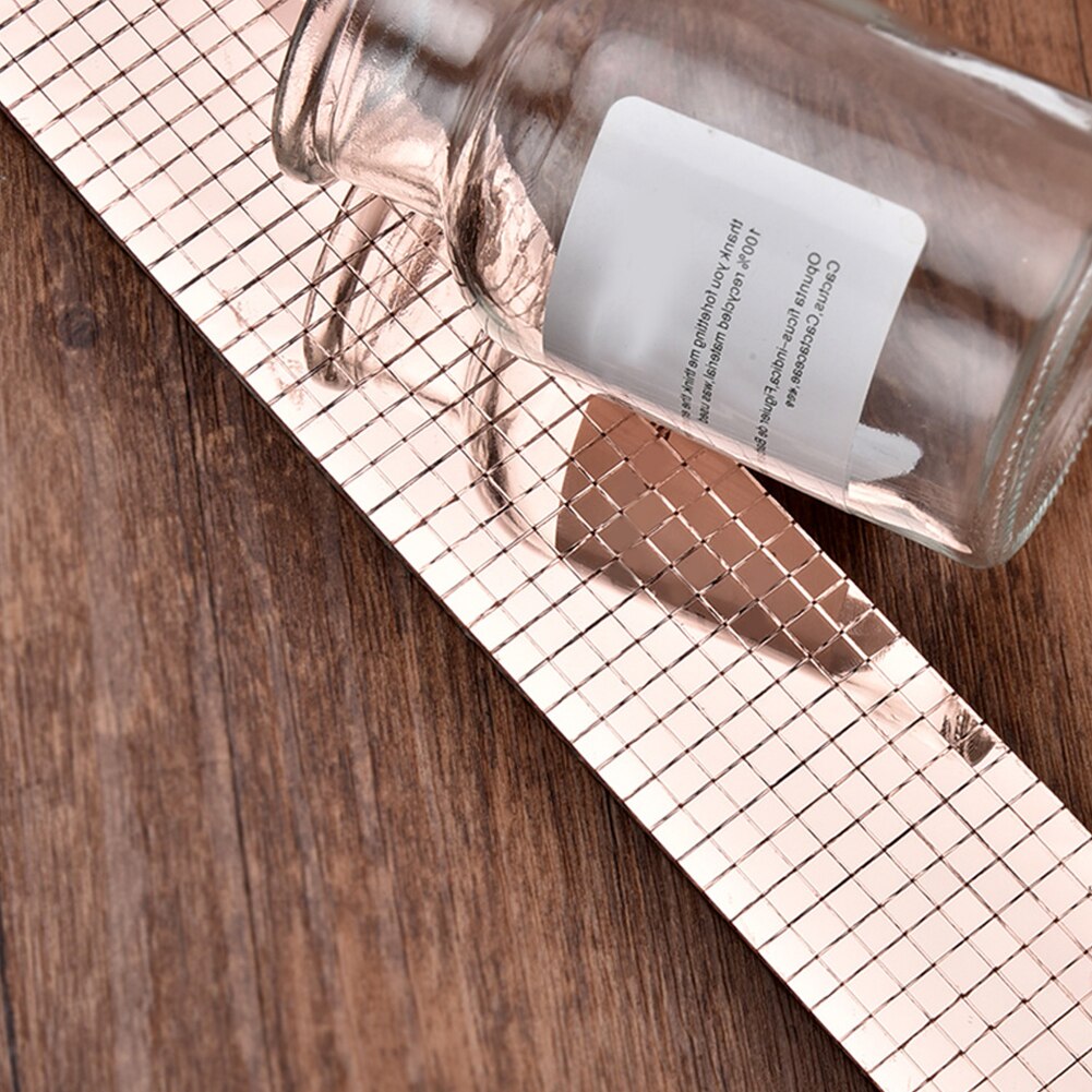 auto Adesivo Impermeabile Rimovibile Bagno Superficie A Specchio Decorativo Del Mestiere di Tessere di Mosaico mini Quadrato di Vetro Portatile A Casa FAI DA TE