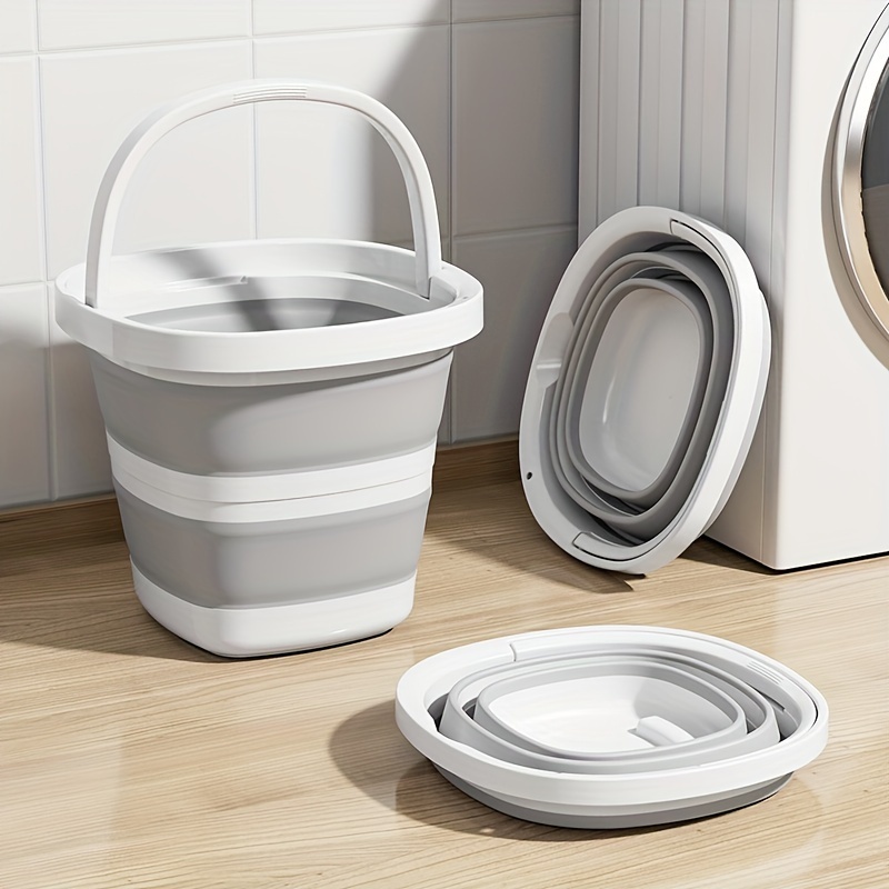 【bärbar hopfällbar vattenhink】mångsidig förtjockad vattenhink med stor kapacitet - campingplastbalja för hem, utomhusbruk, trädgårdsskötsel