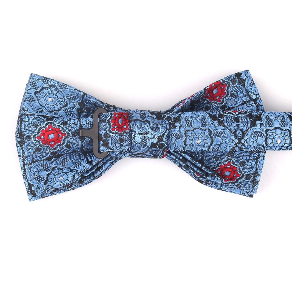 Pajarita clásica de Jacquard para hombre, pajaritas florales para adulto, de boda y negocios, trajes de mariposa, novedad