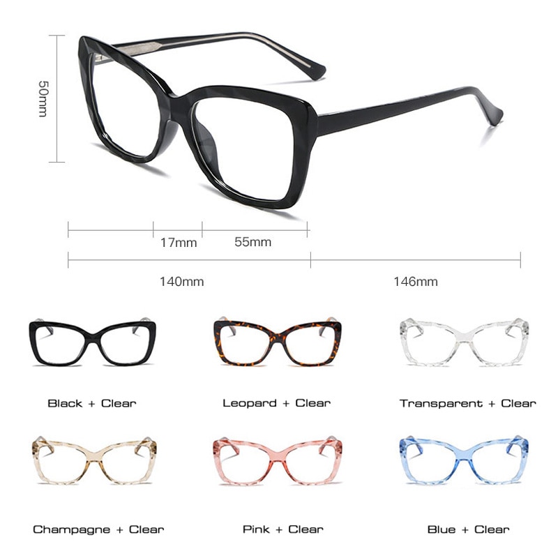 So&ei ins populaire multi-cut kristal  tr90 kattenoog damesbril montuur vintage veerscharnier heldere anti-blauwstraal lenzen bril